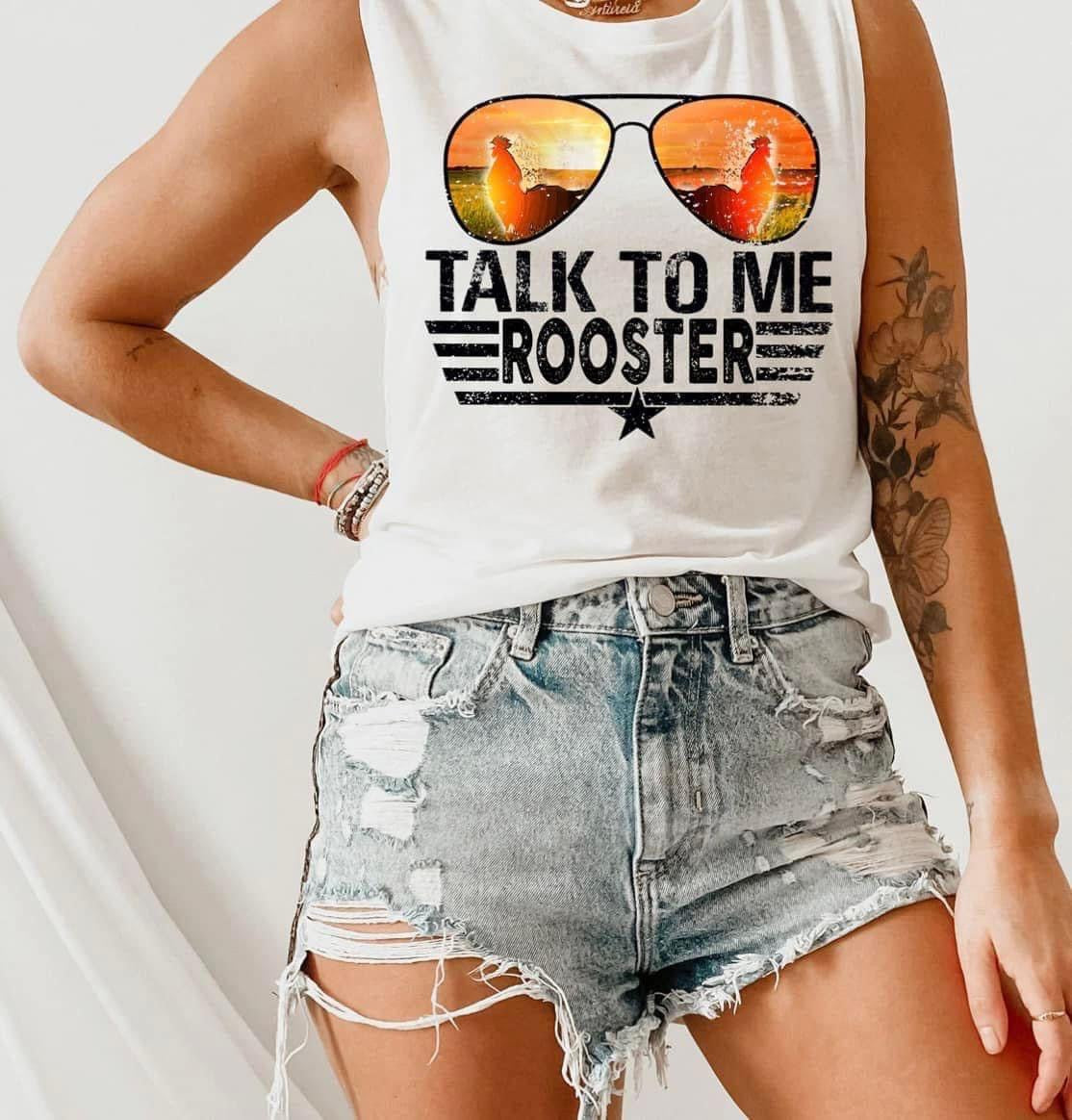 Talk To Me Goose T-shirt Top Gun Maverick 2022 Movie Tees Unisex