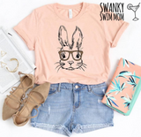 Bunny with leopard glasses