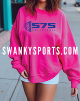 575 BLUE logo hot pink sweatshirt