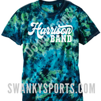 Harrison Band - Retro - white ink - Tie dye