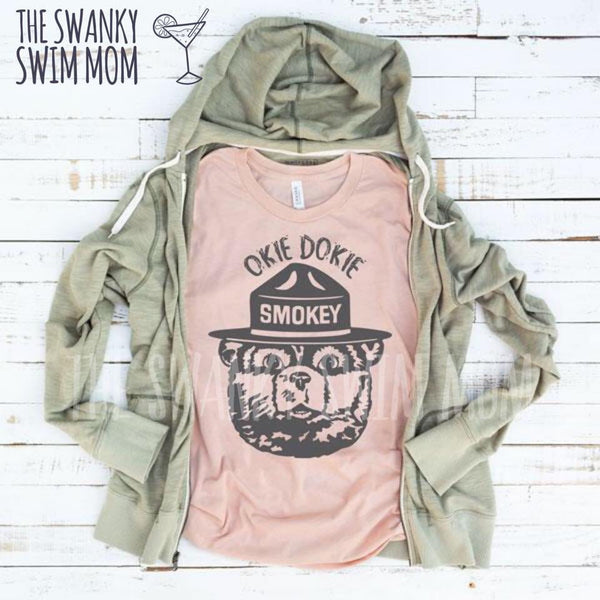 Okie Dokie Smokey custom tee shirt, Smokey The Bear custom shirt, Earth-day shirt, inspiration tee