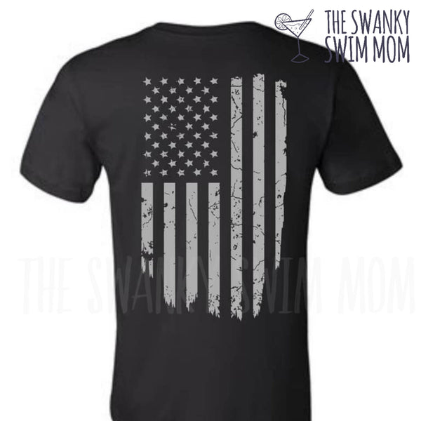 Distressed American Flag custom shirt, USA Strong shirt, Patriotic Flag shirt