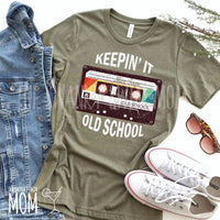 Keeping It Old School cassette tape custom shirt, southern summer shirt, retro distressed shirt, mixed tape shirt