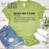 Quar-an-tine definition custom shirt, Funny quarantine shirt, tiktok toilet paper homeschool Netflix Tiger King quarantine shirt