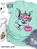Rainbow Pig Unicorn I am So Magical custom shirt