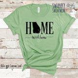 Home Sweet GA Home custom shirt, Georgia Home State shirt,  Comfort Colors brand shirts, racer back tank, muscle tank