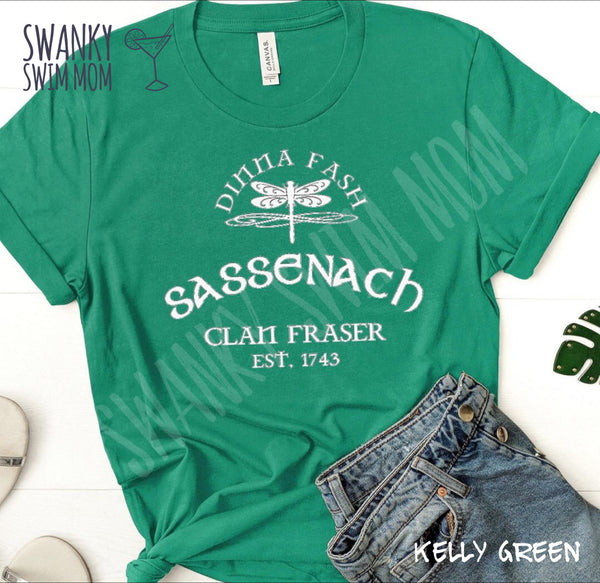 Sassenach Clan Fraser dragonfly custom shirt #Outlander #JamieAndClaire