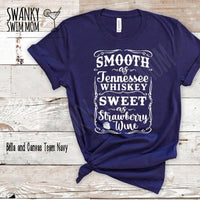 Smooth As Tennessee Whiskey Sweet As Strawberry Wine custom shirt, #ChrisStapleton song shirt, country music shirt, country music fest shirt