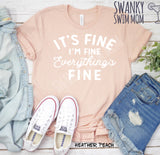 It’s Fine I’m Fine custom shirt - Friends Ross “It’s Fine” quote - anxiety speaks shirt - Quarantine shirt