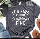 It’s Fine I’m Fine custom shirt - Friends Ross “It’s Fine” quote - anxiety speaks shirt - Quarantine shirt