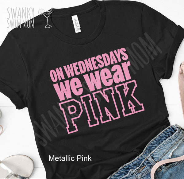 On Wednesdays we wear pink #MeanGirls #Pink custom shirt