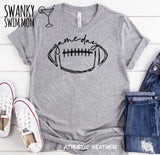BLACK ink Football Game day -  custom shirt - Football mom shirt - team mom