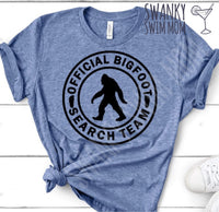 Official Bigfoot Social Search Team - funny T-shirt - custom shirt - Sasquatch shirt - Bigfoot exploration team - yeti shirt - Believe