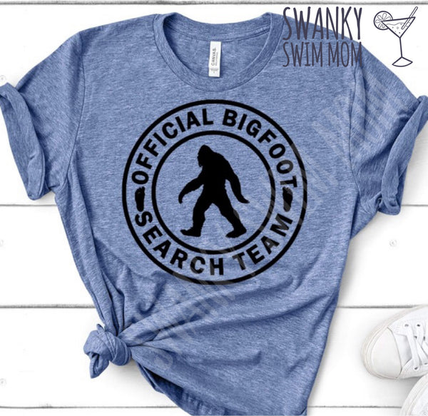 Official Bigfoot Social Search Team - funny T-shirt - custom shirt - Sasquatch shirt - Bigfoot exploration team - yeti shirt - Believe