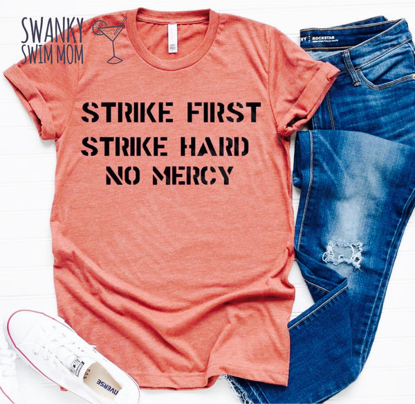 Strike First Strike Hard No Mercy - custom shirt - Cobra Kai - Karate Kid Miyagi-Do Karate