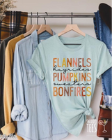 Flannels Pumpkins Bonfire