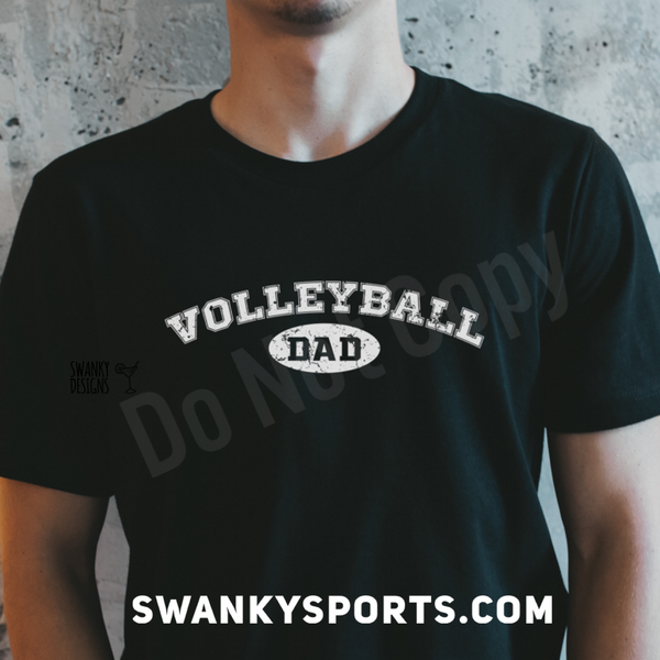 Volleyball Dad - distressed
