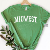 Midwest distressed - custom screen printed shirt