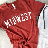 Midwest distressed - custom screen printed shirt