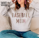 Boho Baseball Mom Leopard print