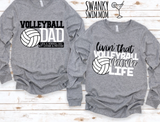 Living That Volleyball Mom Life - custom shirt - team mom - sports mom
