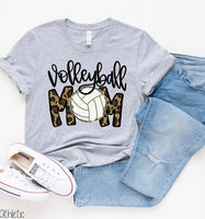 Volleyball Mom leopard print