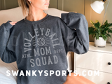 Vintage Volleyball Mom Squad - GREY ink